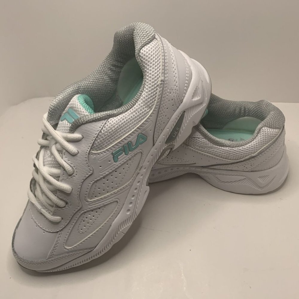 Size 9 Women Shoes FILA Memory Glimpse White/ARBL - Picture 1 of 6